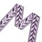 Designer’s Shop JR 768 Purple Leaf Vine Jacquard Trim – 1-7/16" x 5 Yards – Decorative Woven Border